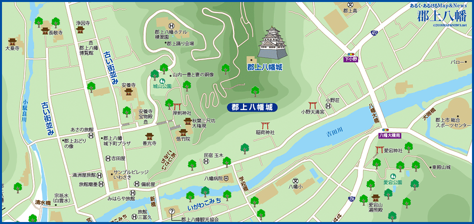 地図郡上八幡