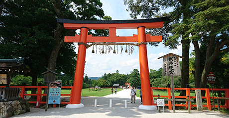 開けっぴろげで心地よい雰囲気がある賀茂氏の神社