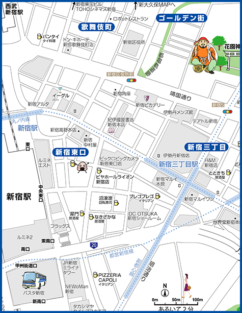表参道・原宿・青山の地図